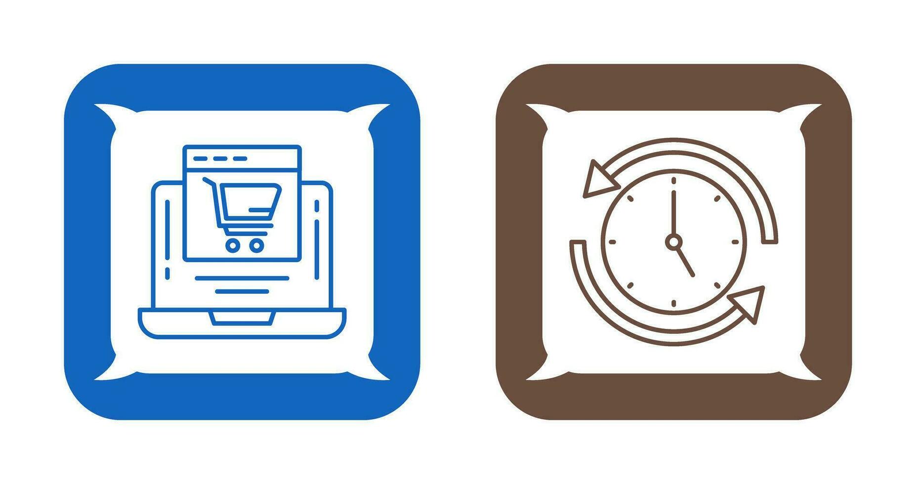 Add to Cart and Run time Icon vector