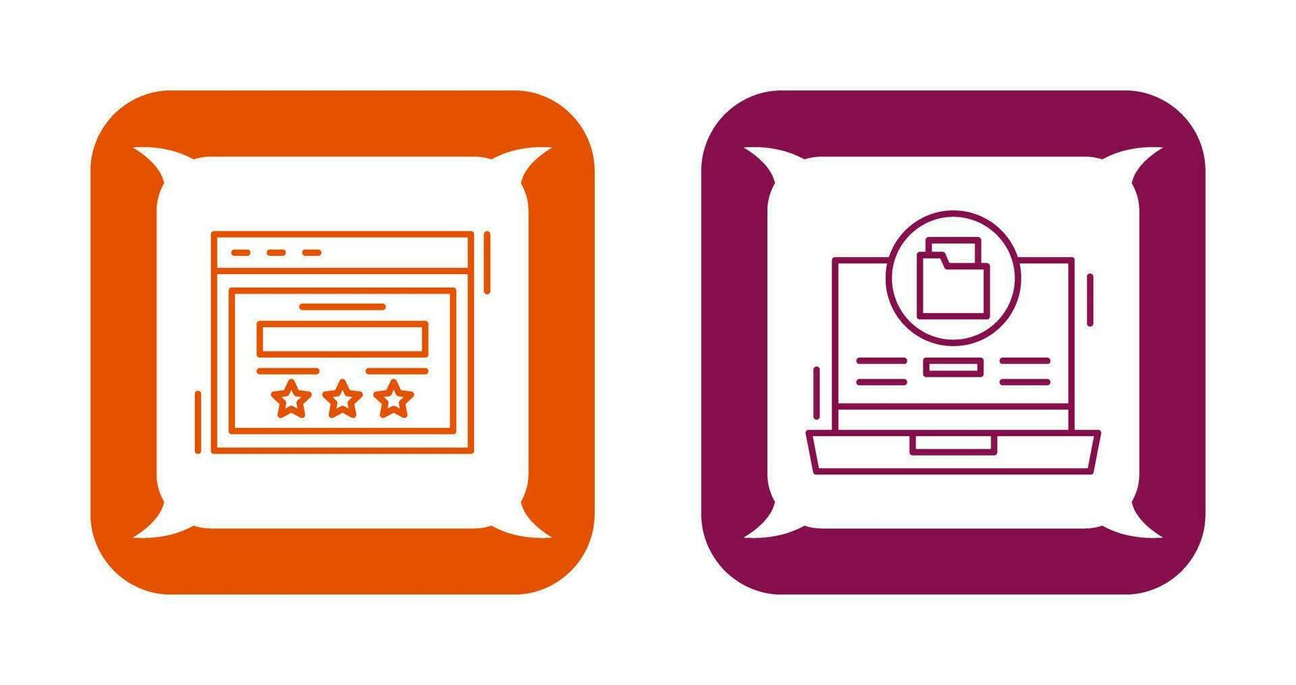 Rating and Data Storage Icon vector