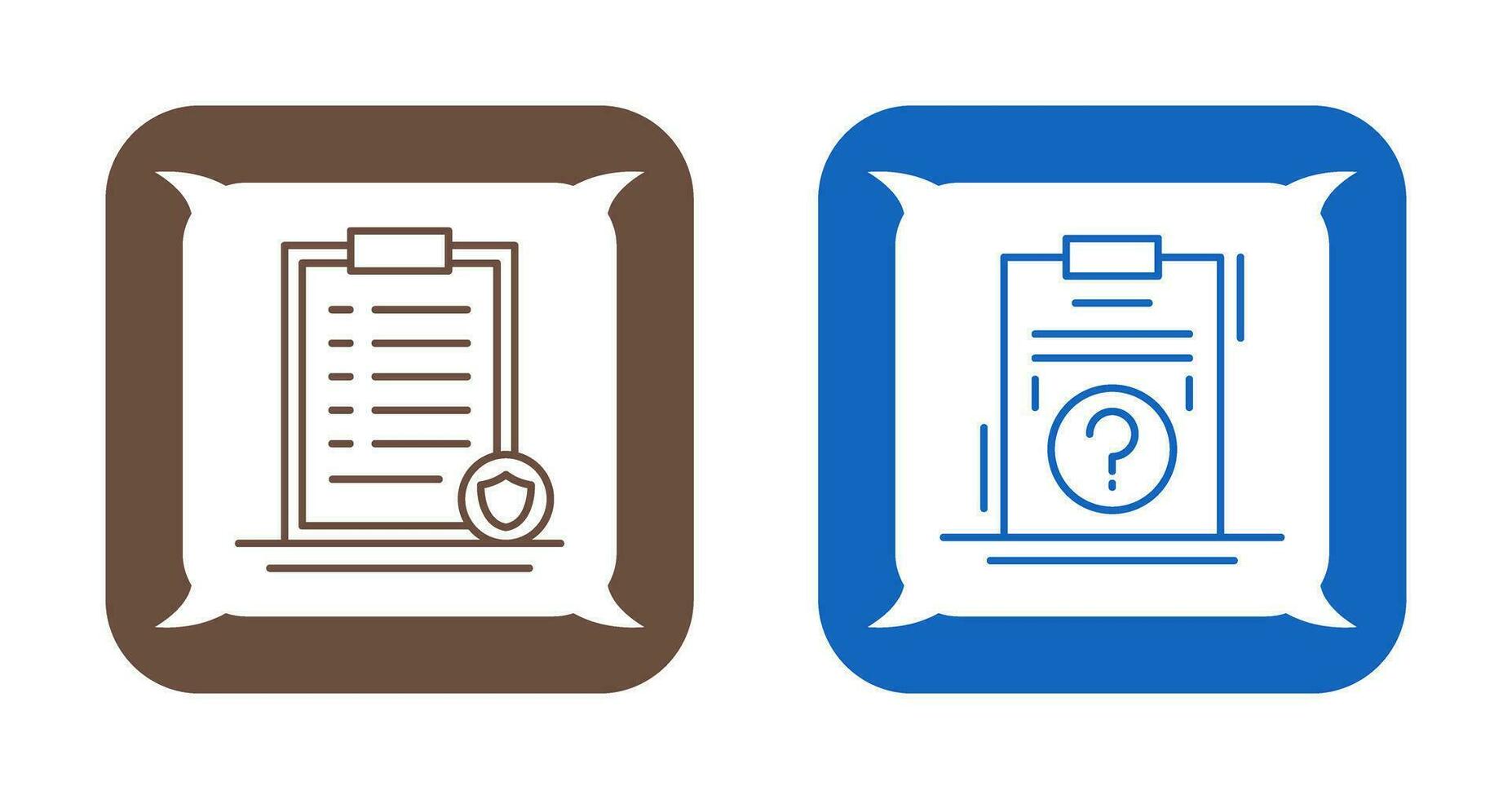 List Protection and Question Icon vector