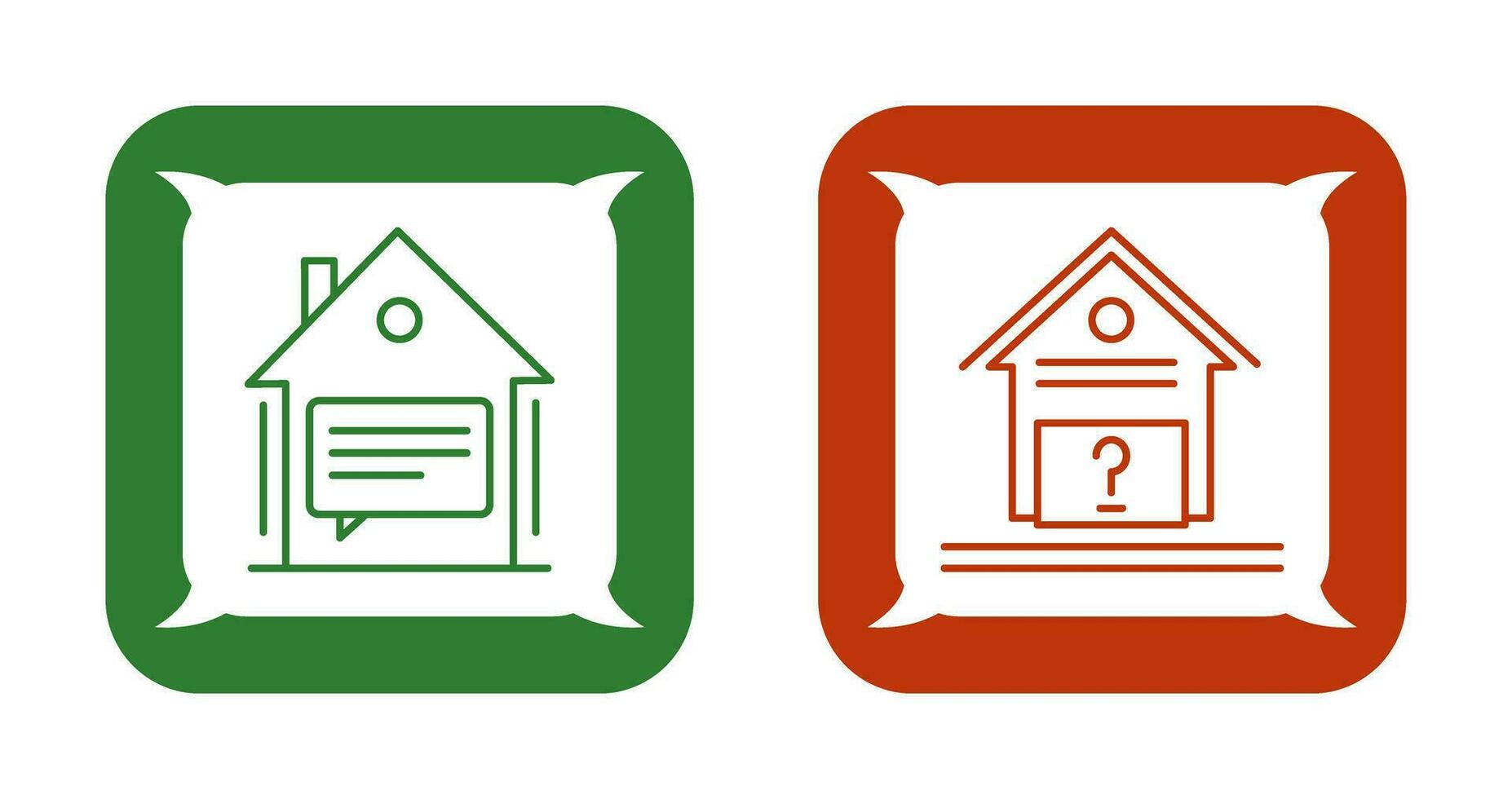 Message and Unknown Icon vector