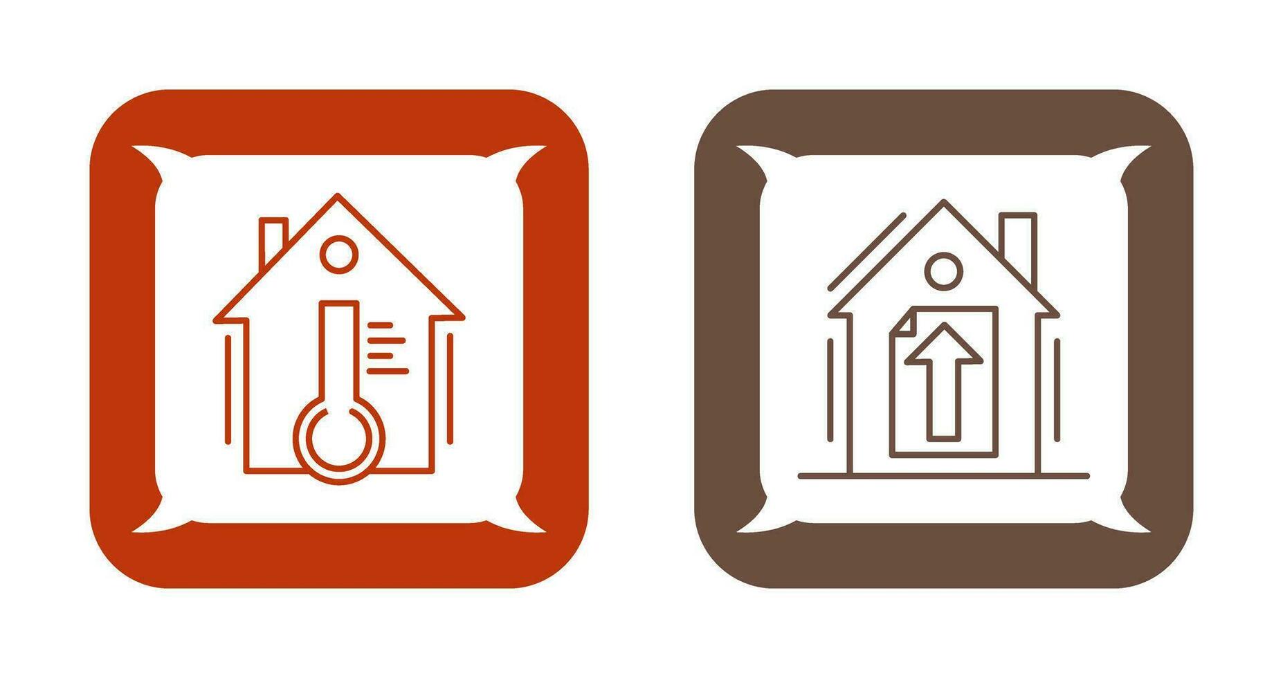 Temperature and Upload Icon vector