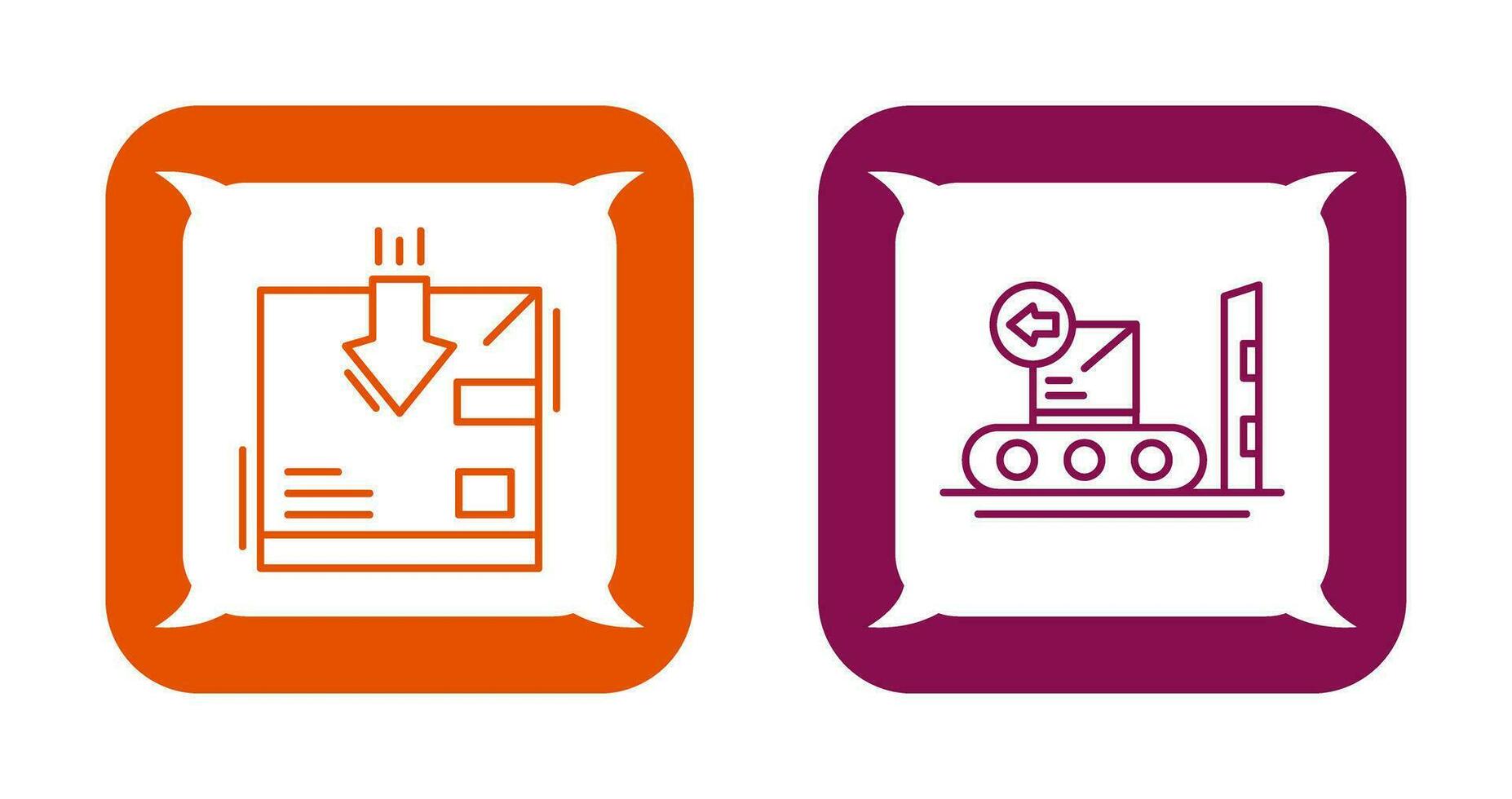 return and delivery Icon vector