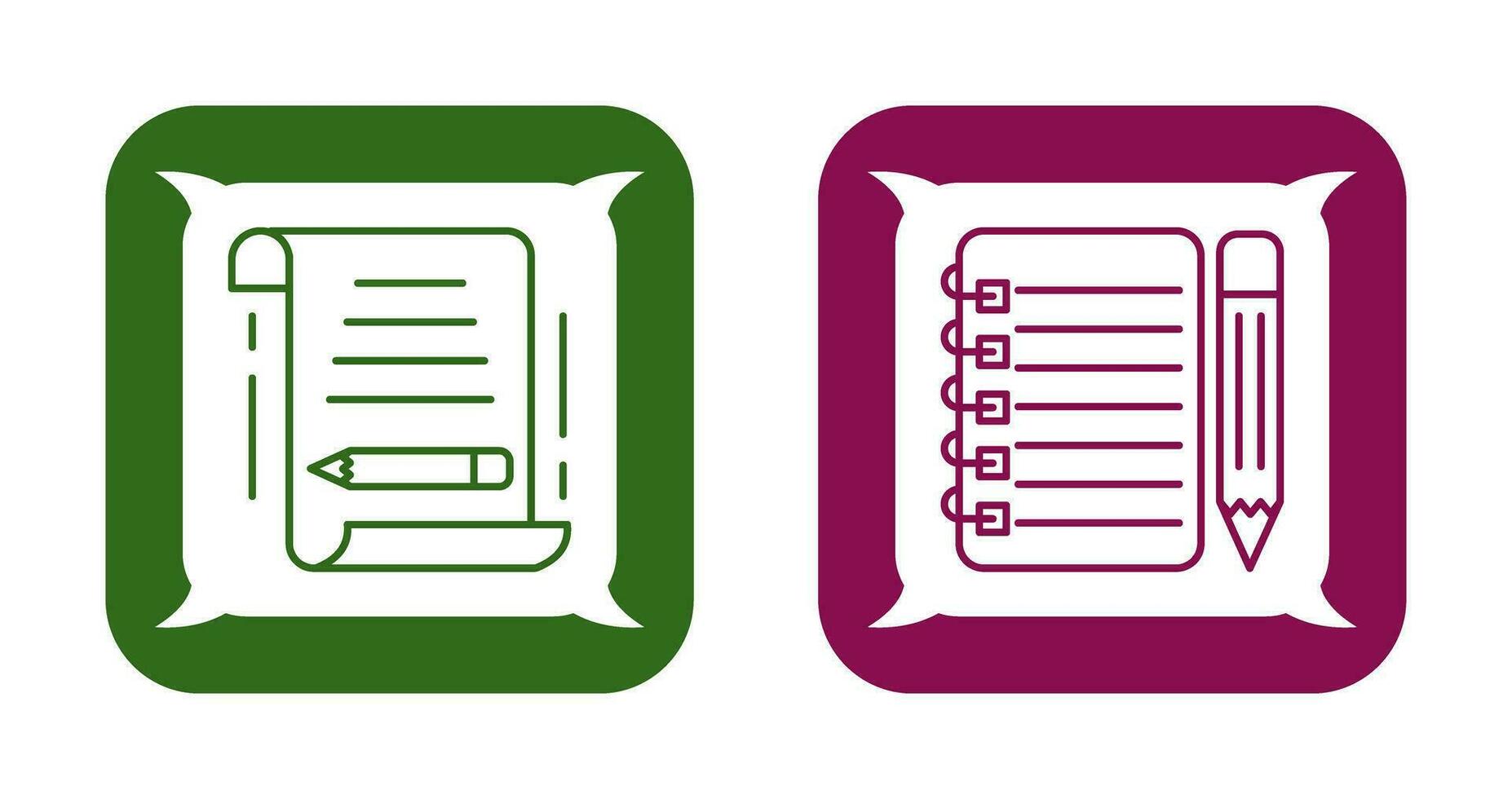 write and checklist Icon vector