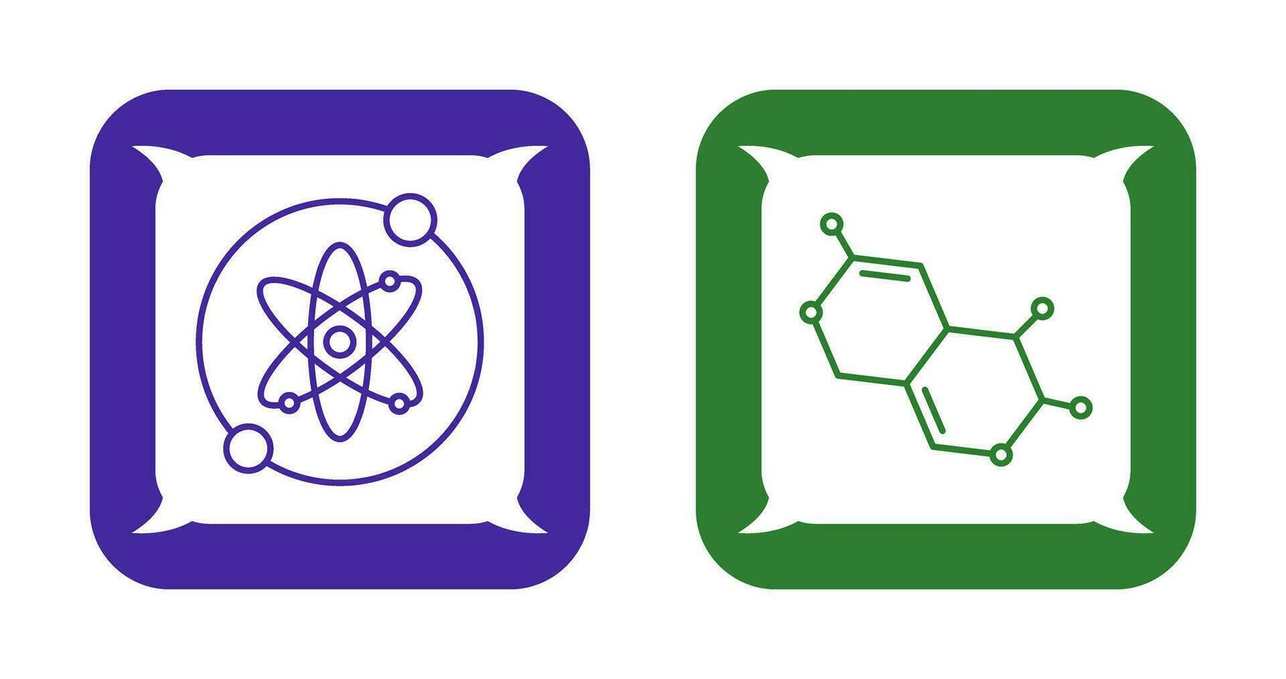 Proton and Molecule Icon vector
