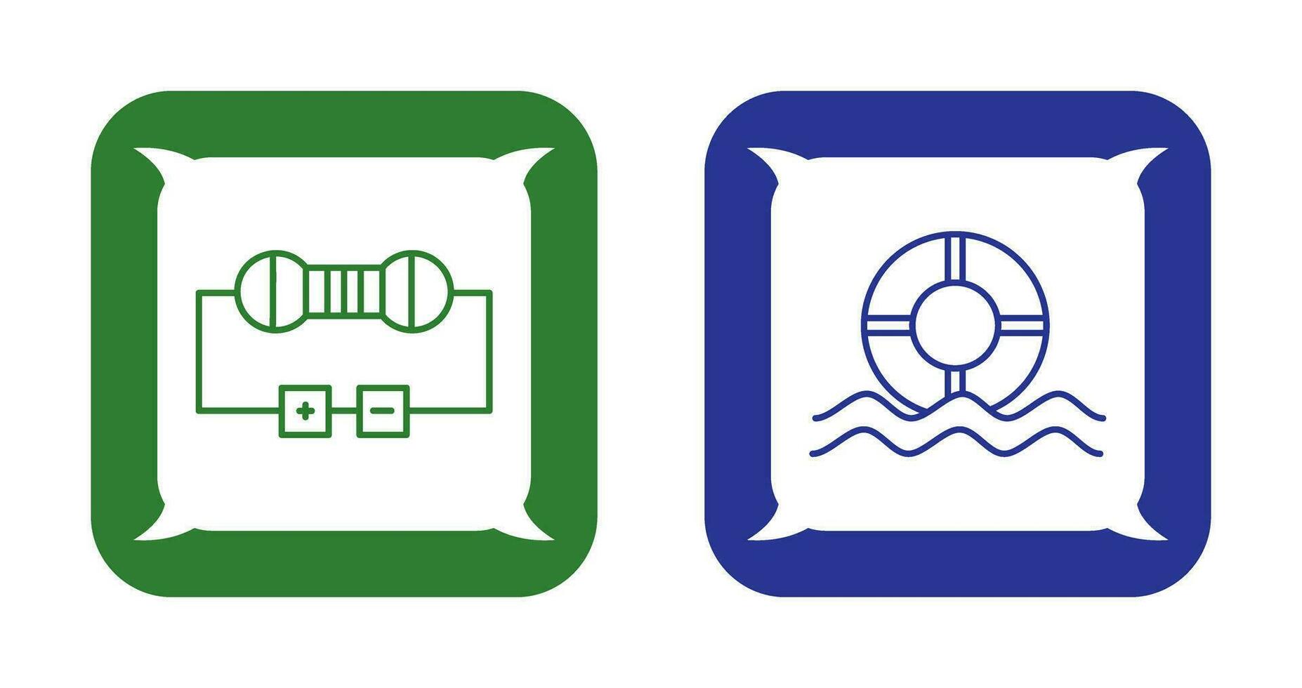 Resistor and  Float Icon vector