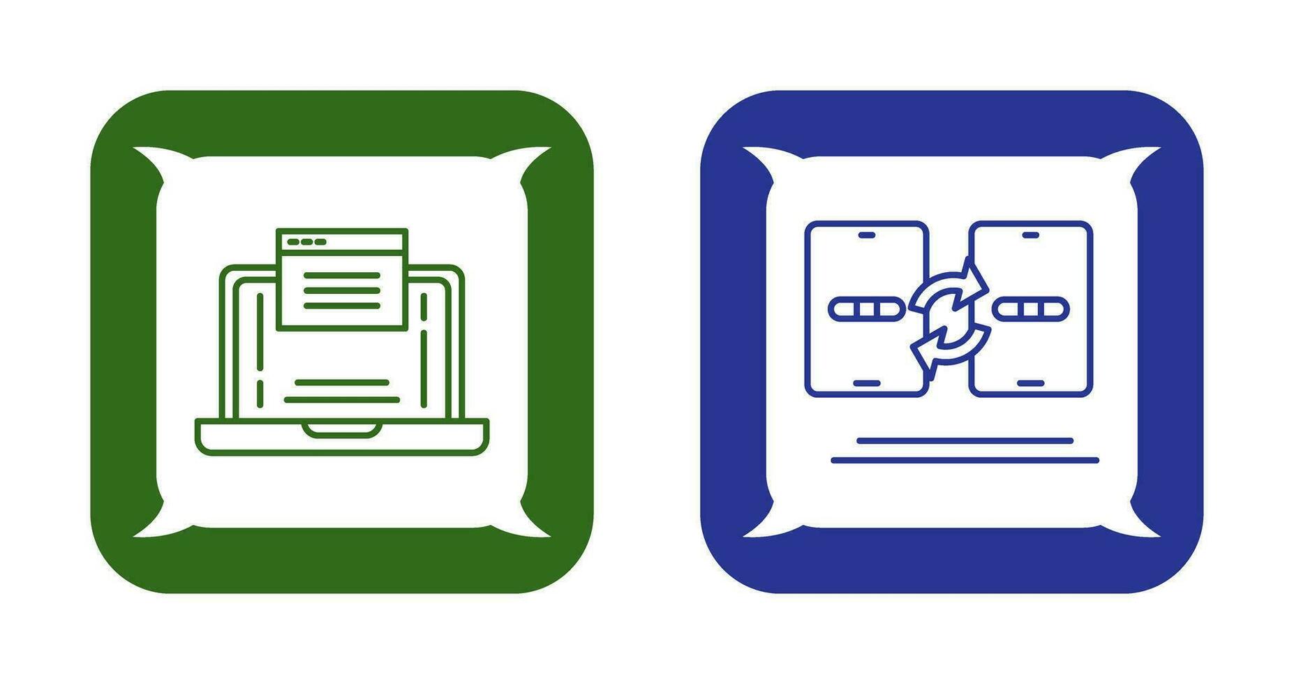 Website and Data Transfer Icon vector