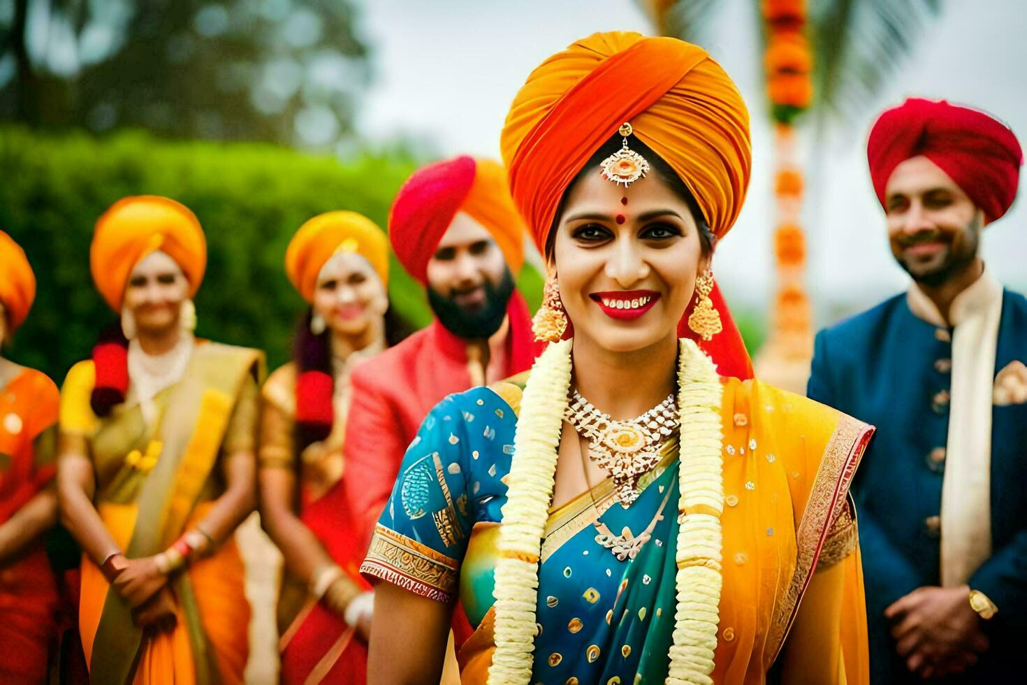 indian wedding in bangalore. AI-Generated photo