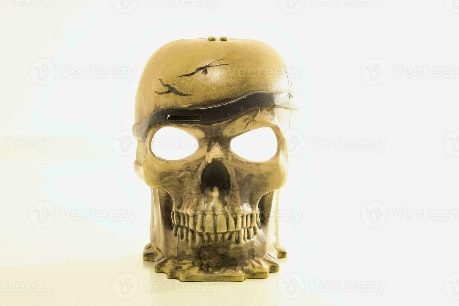 A  skull on white background photo