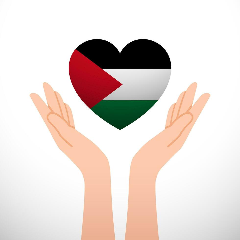 gratis Palestina diseño. estar con Palestina. No guerra ilustración vector