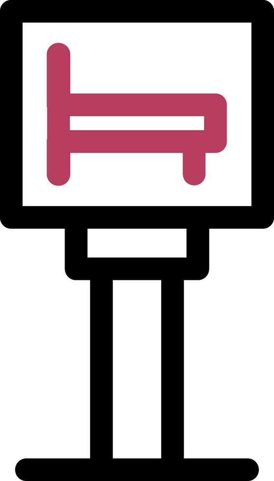 Hotel Sign Board Creative Icon Design vector