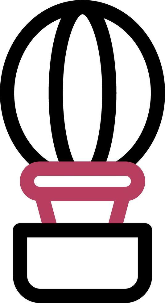 Hot Air Balloon Creative Icon Design vector