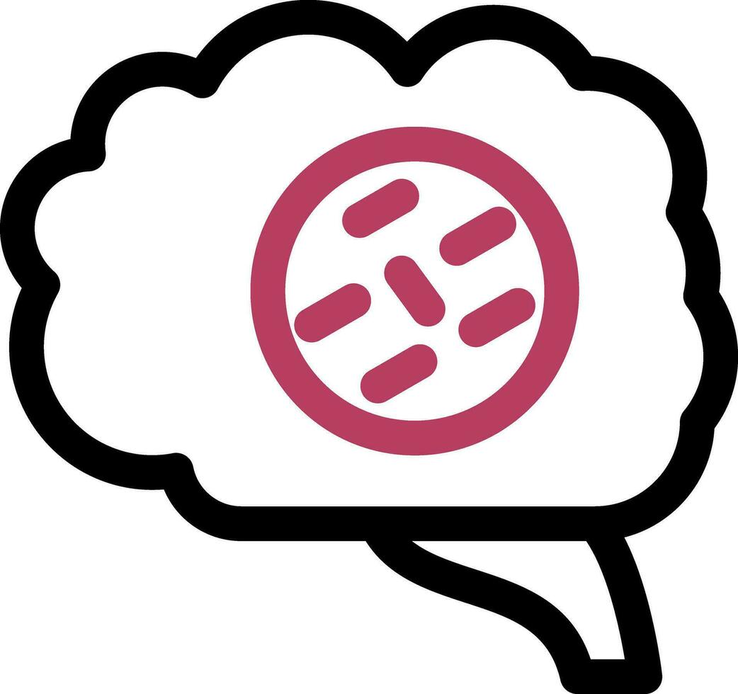 Brain Cancer Creative Icon Design vector