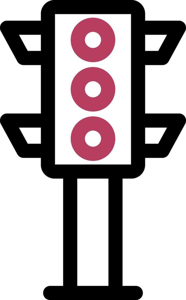 Traffic Light Creative Icon Design vector