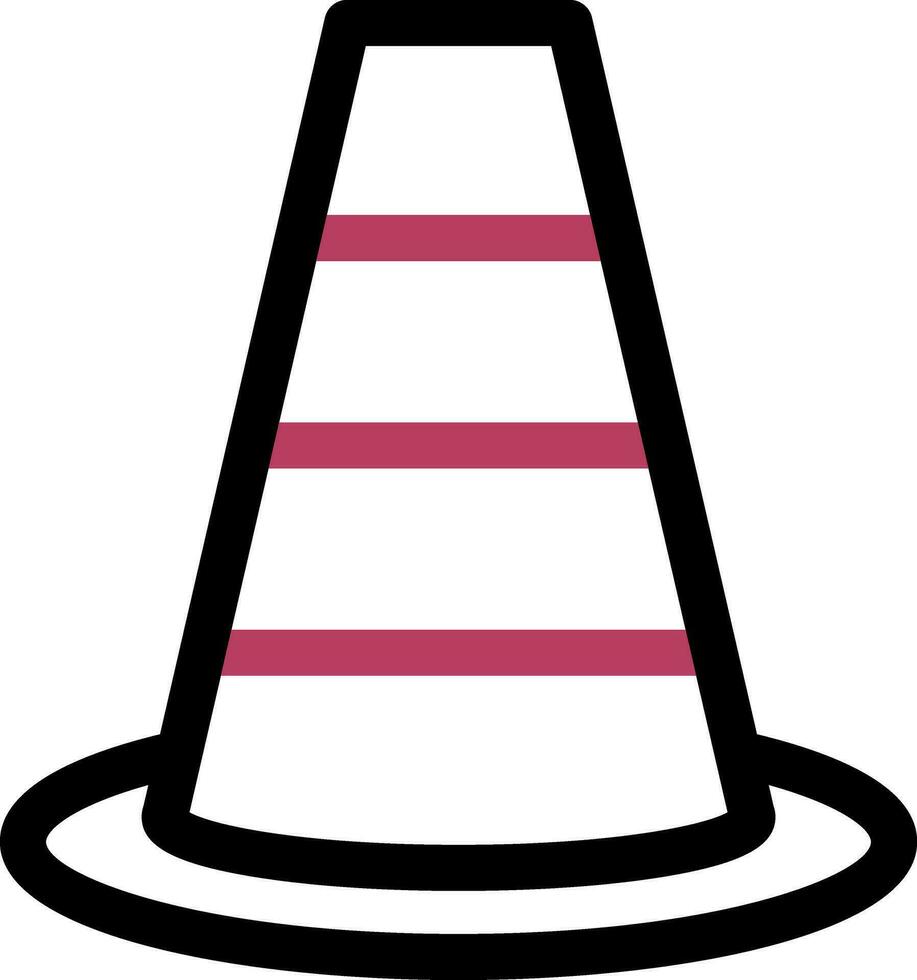 Traffic Cone Creative Icon Design vector