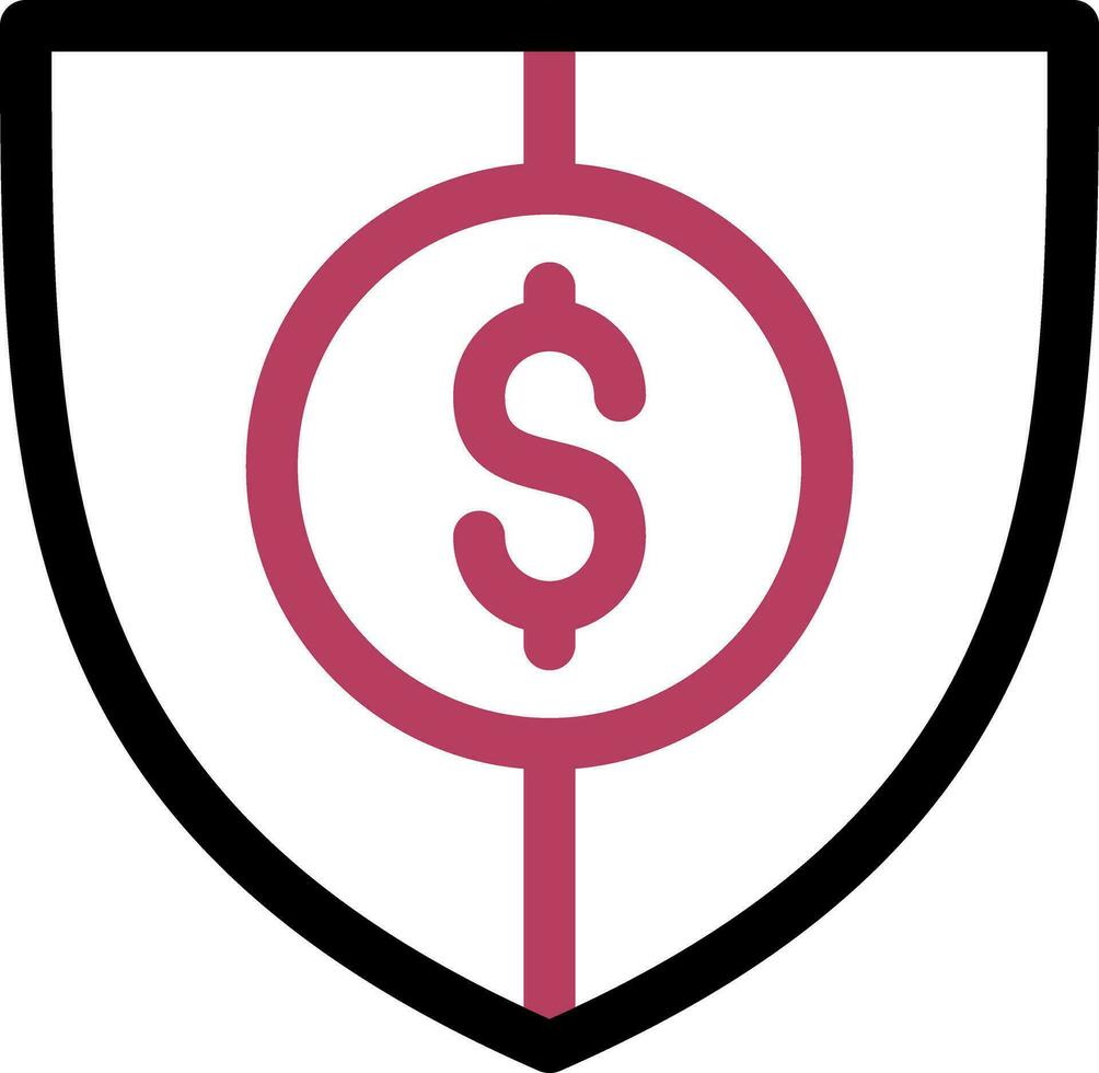 Shield Money Creative Icon Design vector