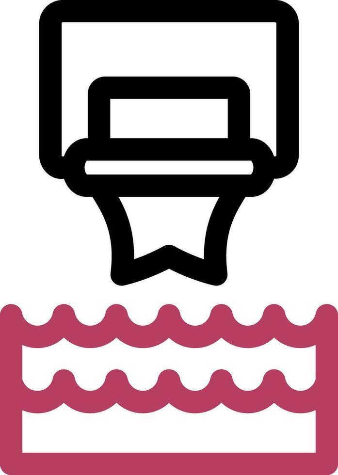 Water Basketball Creative Icon Design vector