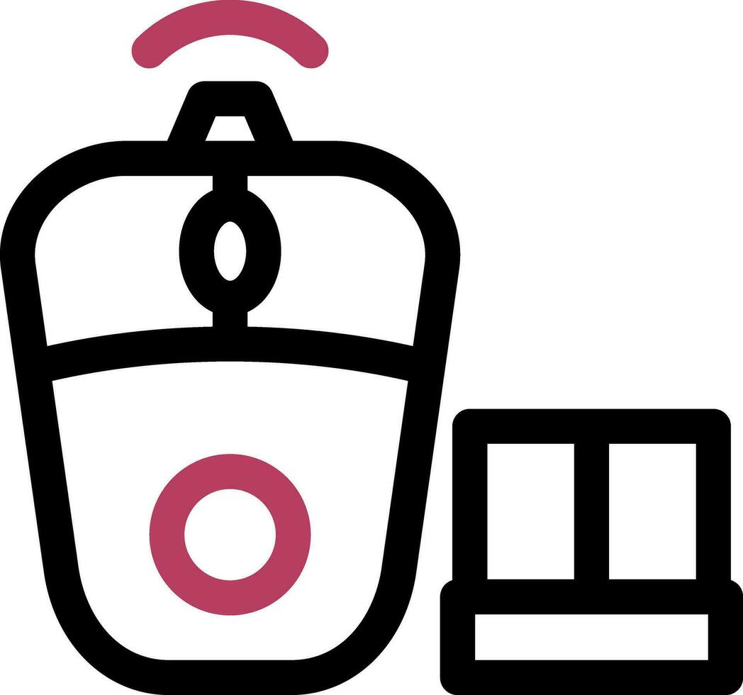 Wireless Mouse Creative Icon Design vector