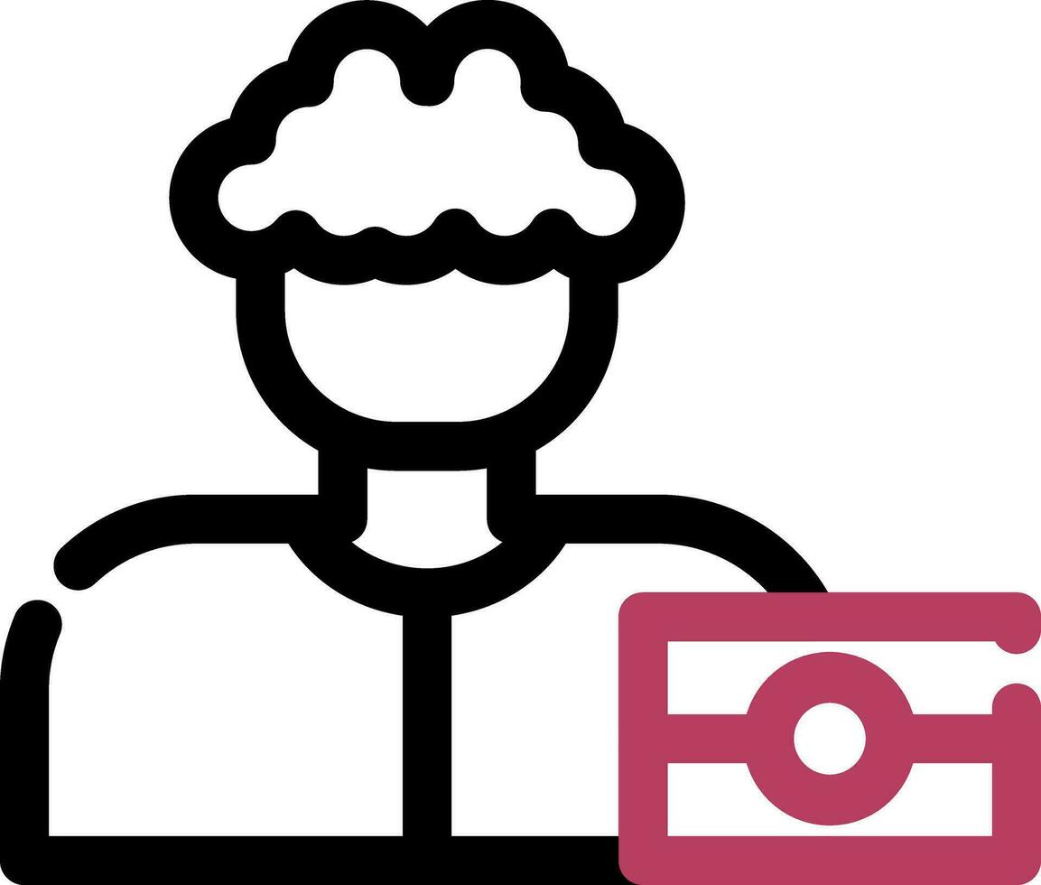 diseño de icono creativo de fotógrafo vector