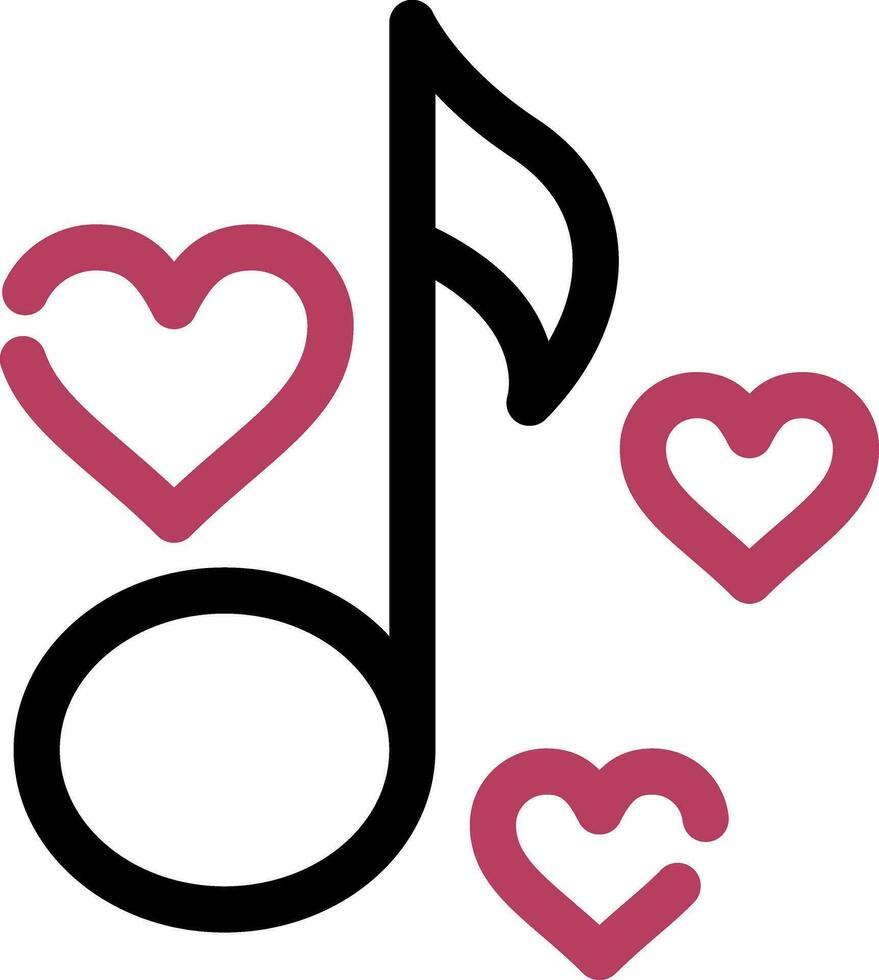 Love Song Creative Icon Design vector