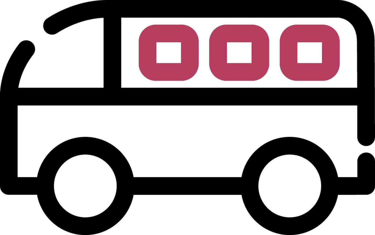 Minivan Creative Icon Design vector