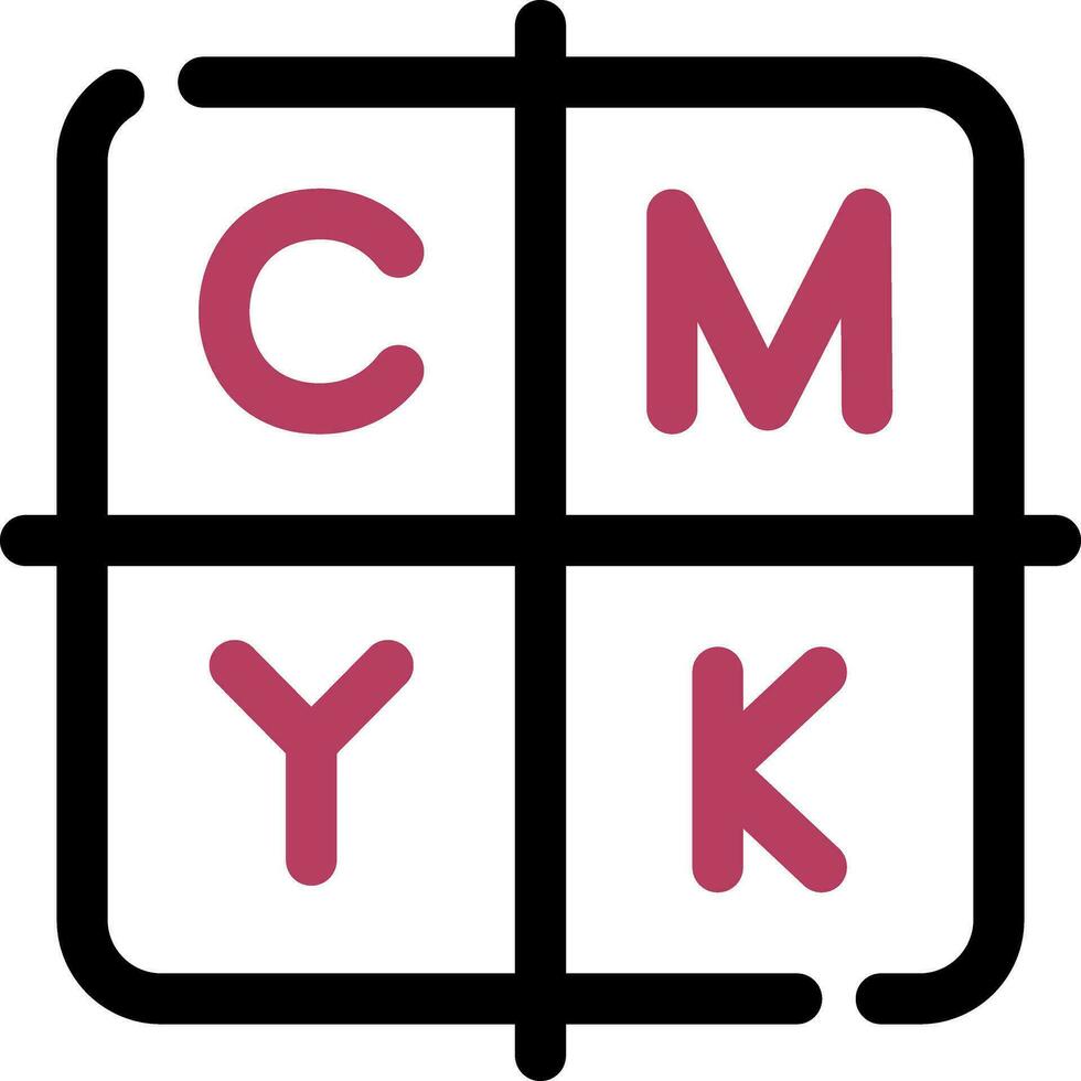 CMYK Creative Icon Design vector