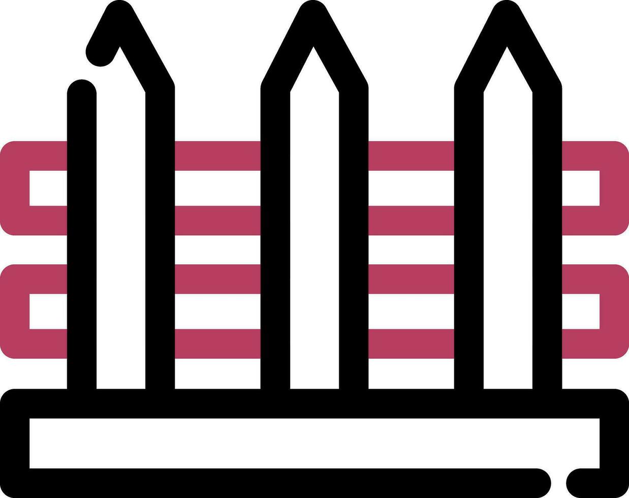Fence Creative Icon Design vector