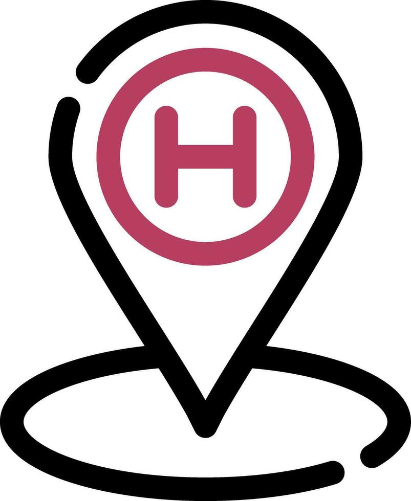Helipad Creative Icon Design vector