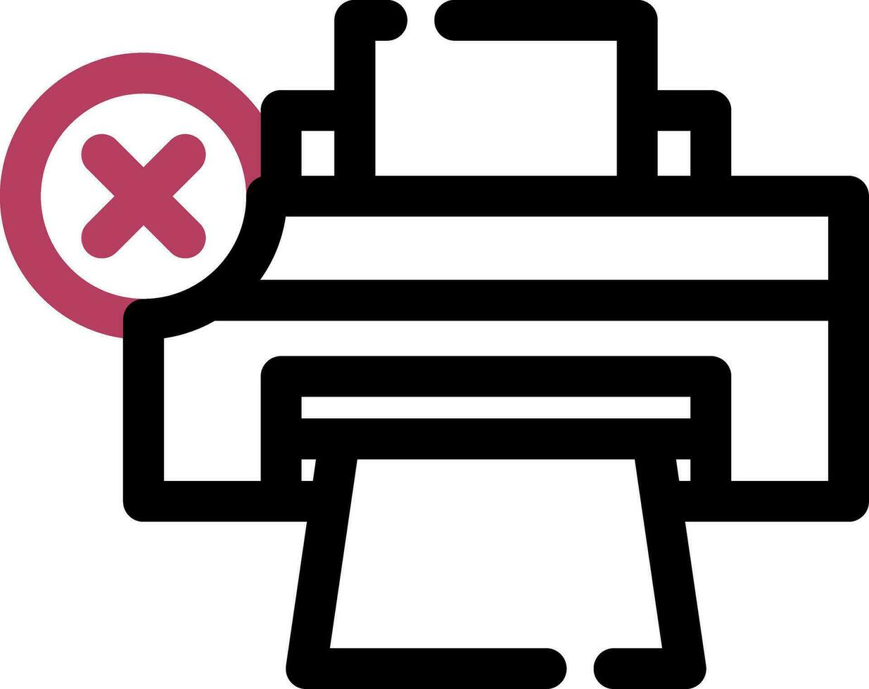 Printer Error Creative Icon Design vector