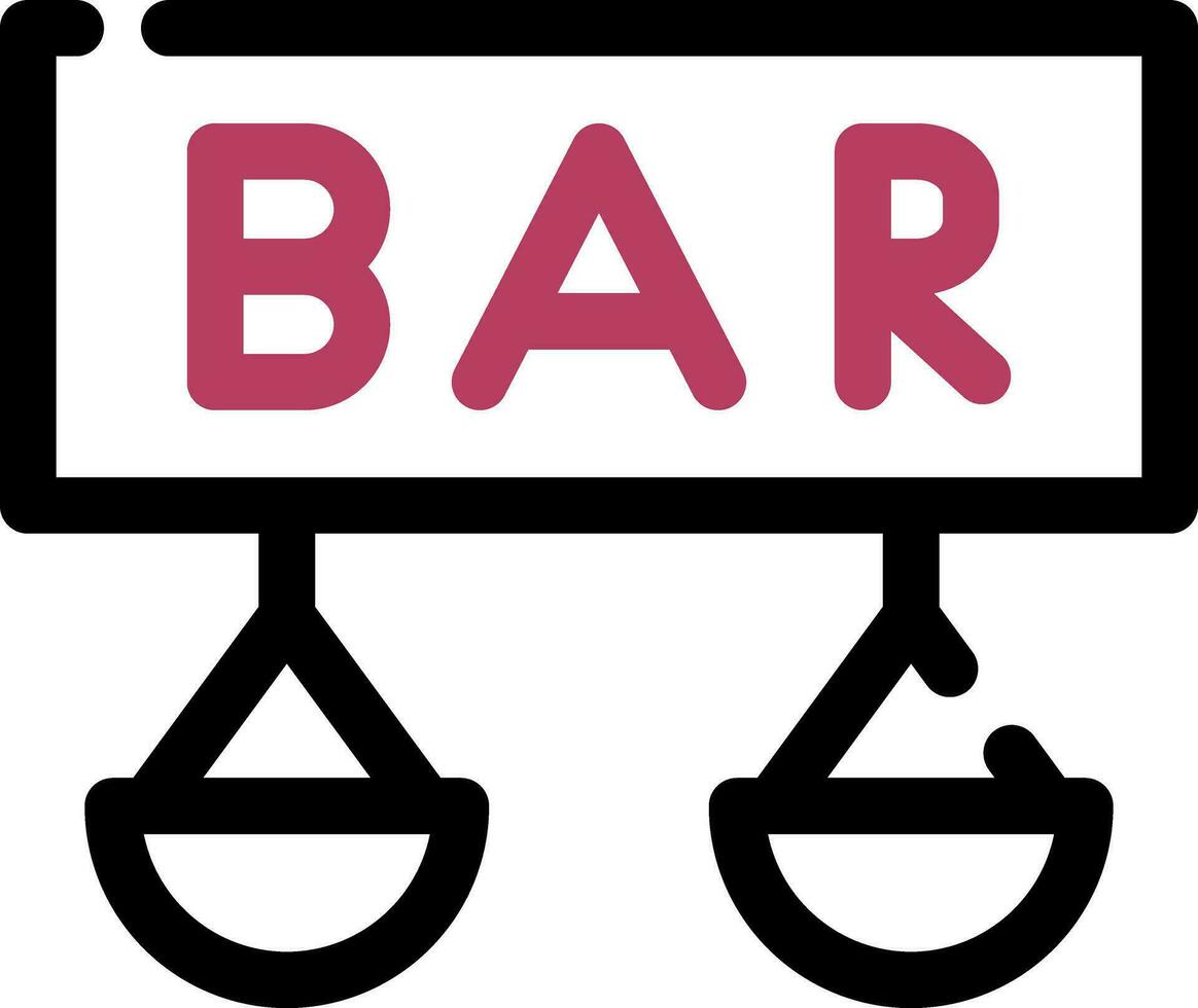 Bar Creative Icon Design vector