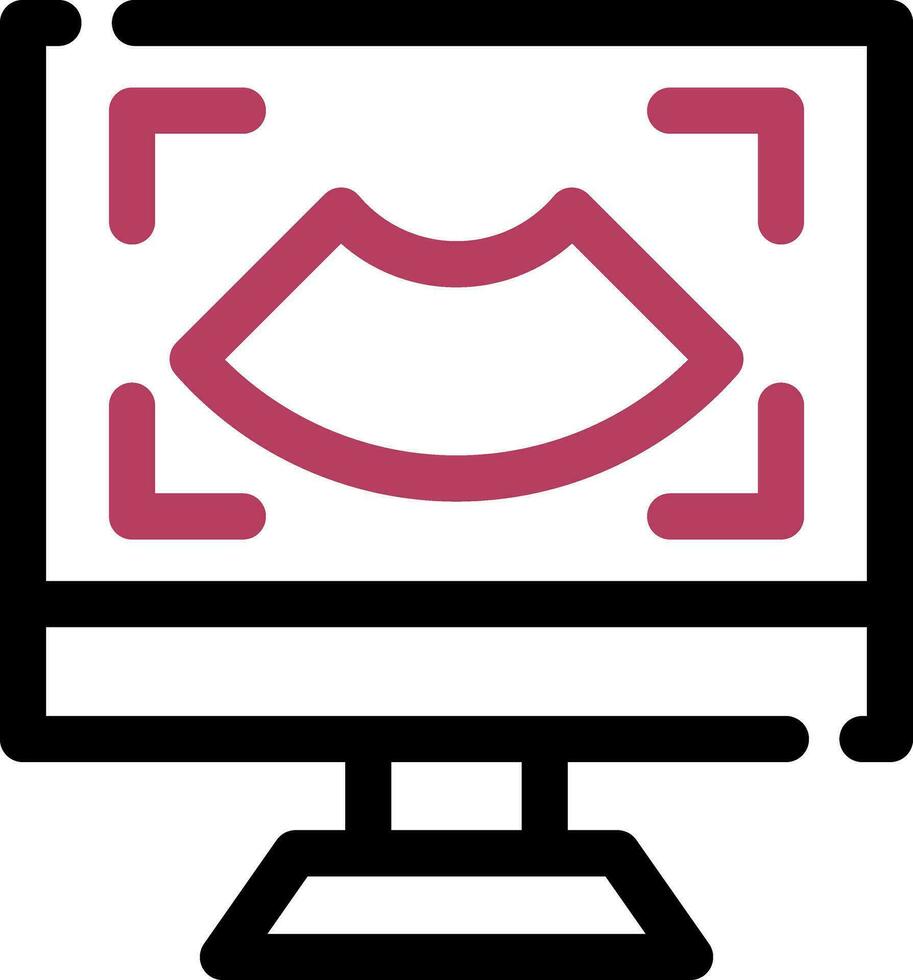 Ultrasound Creative Icon Design vector