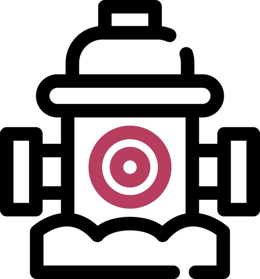 Fire Hydrant Creative Icon Design vector