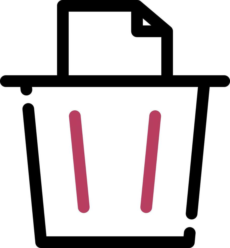 Paper Bin Creative Icon Design vector