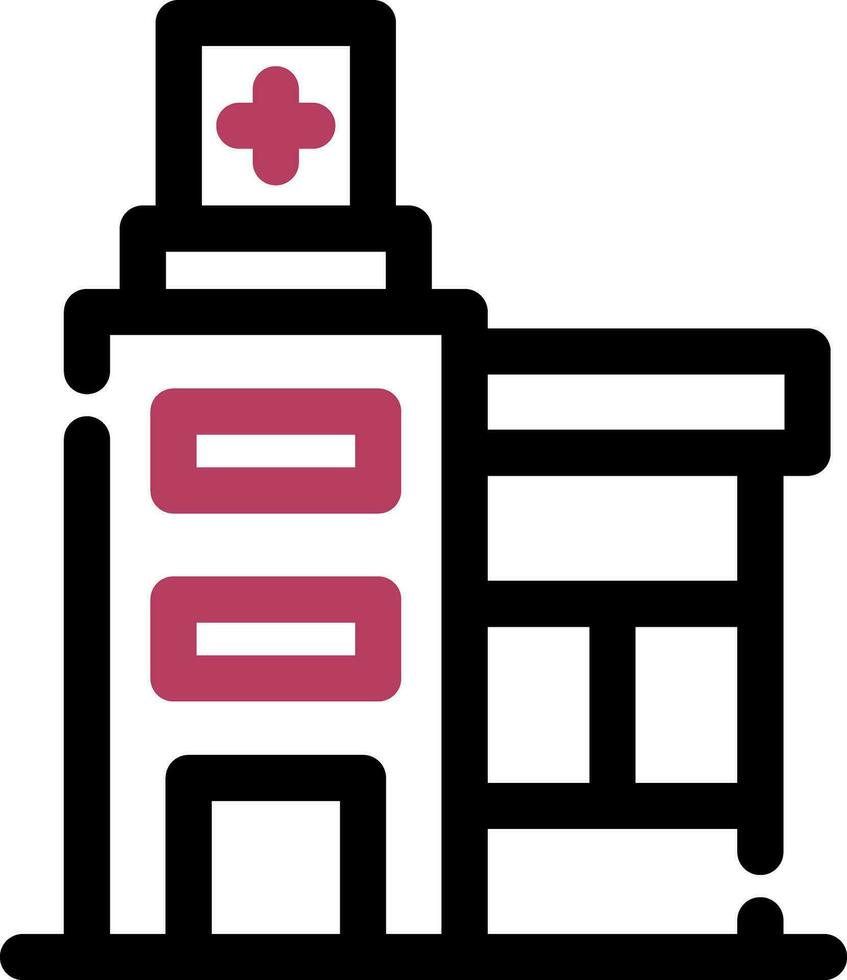 diseño de icono creativo de hospital vector