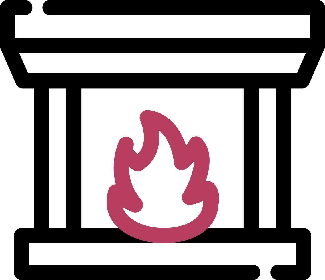 Fireplace Creative Icon Design vector