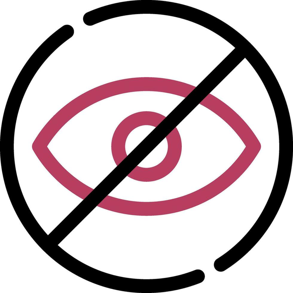 Blindness Creative Icon Design vector