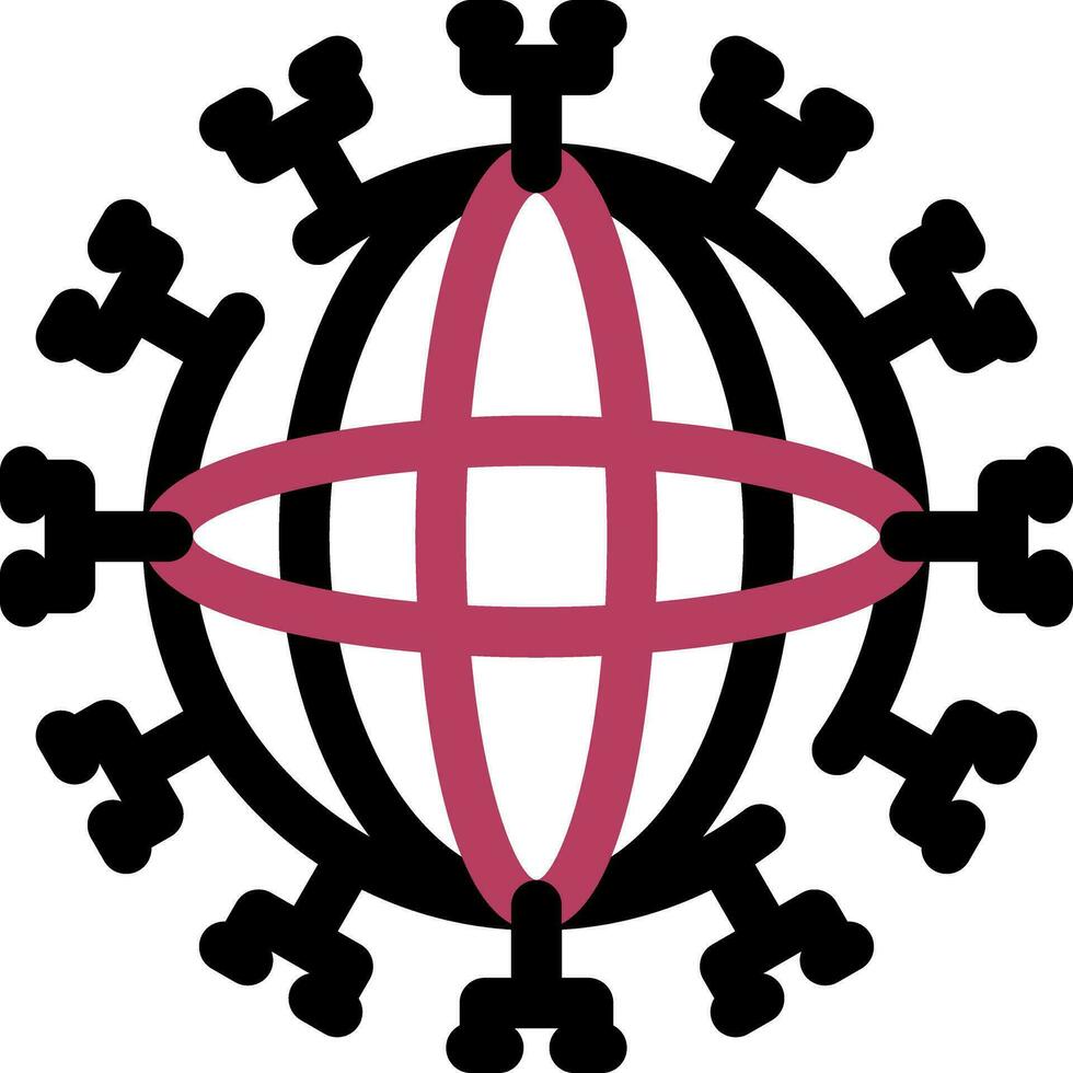 Global Network Creative Icon Design vector