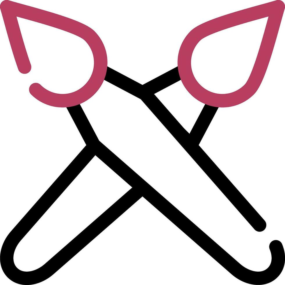 Brushes Creative Icon Design vector