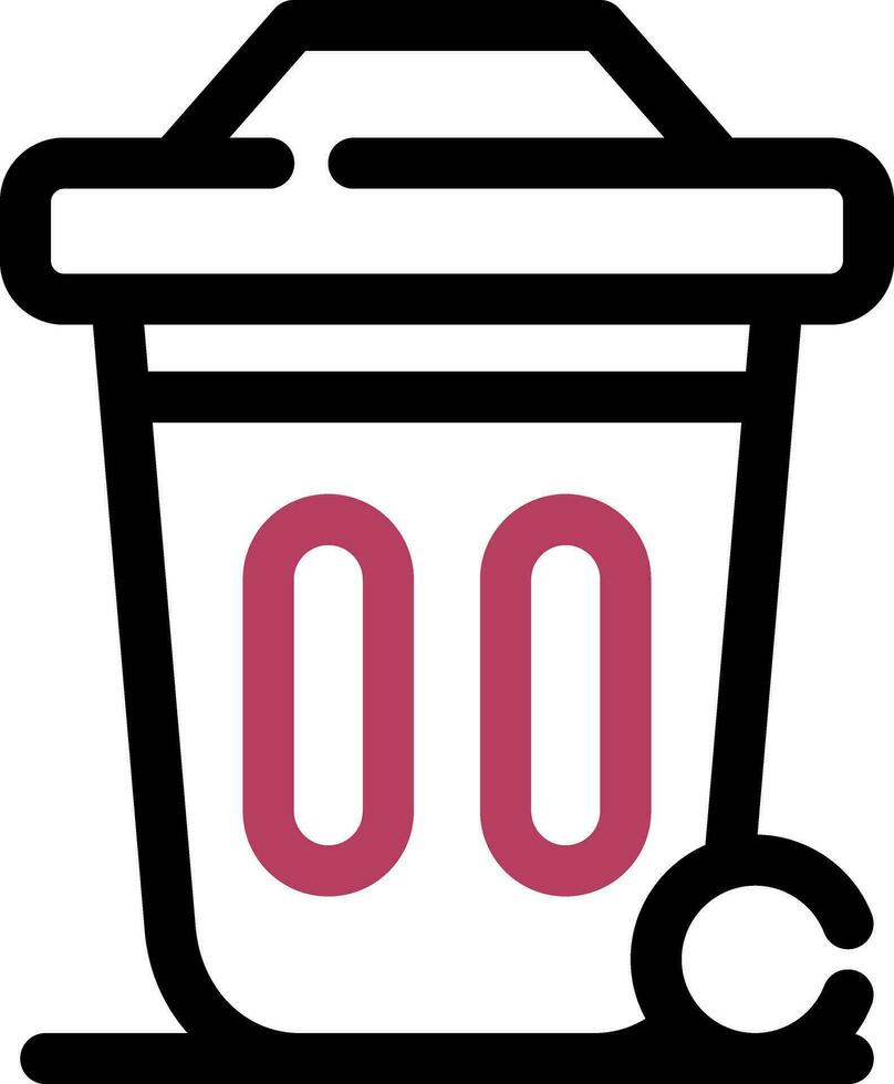 Dustbin Creative Icon Design vector