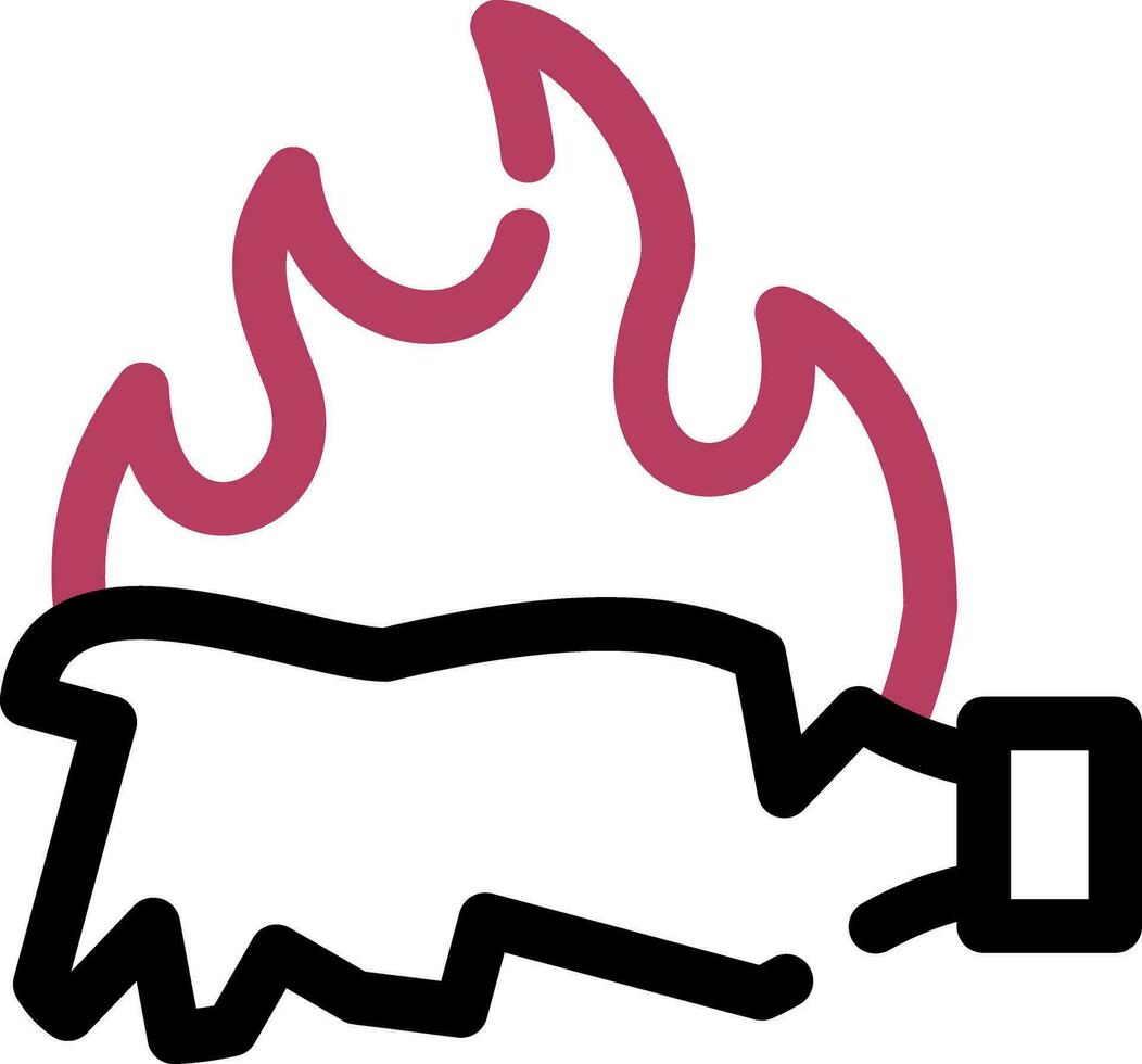 Burn Creative Icon Design vector