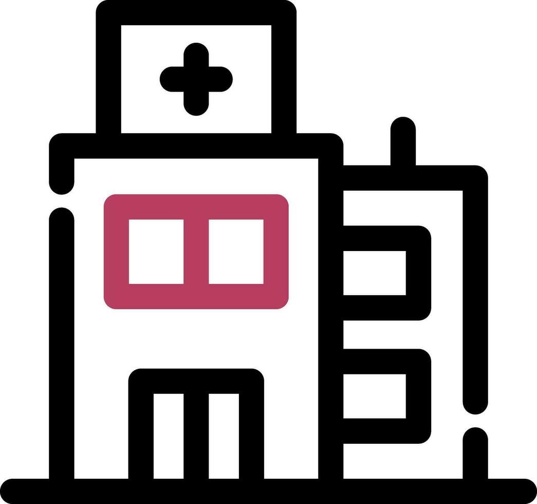 diseño de icono creativo de hospital vector