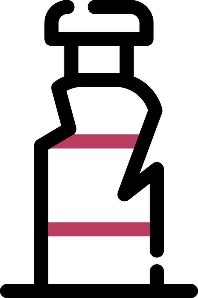 Plastic Bottle Creative Icon Design vector