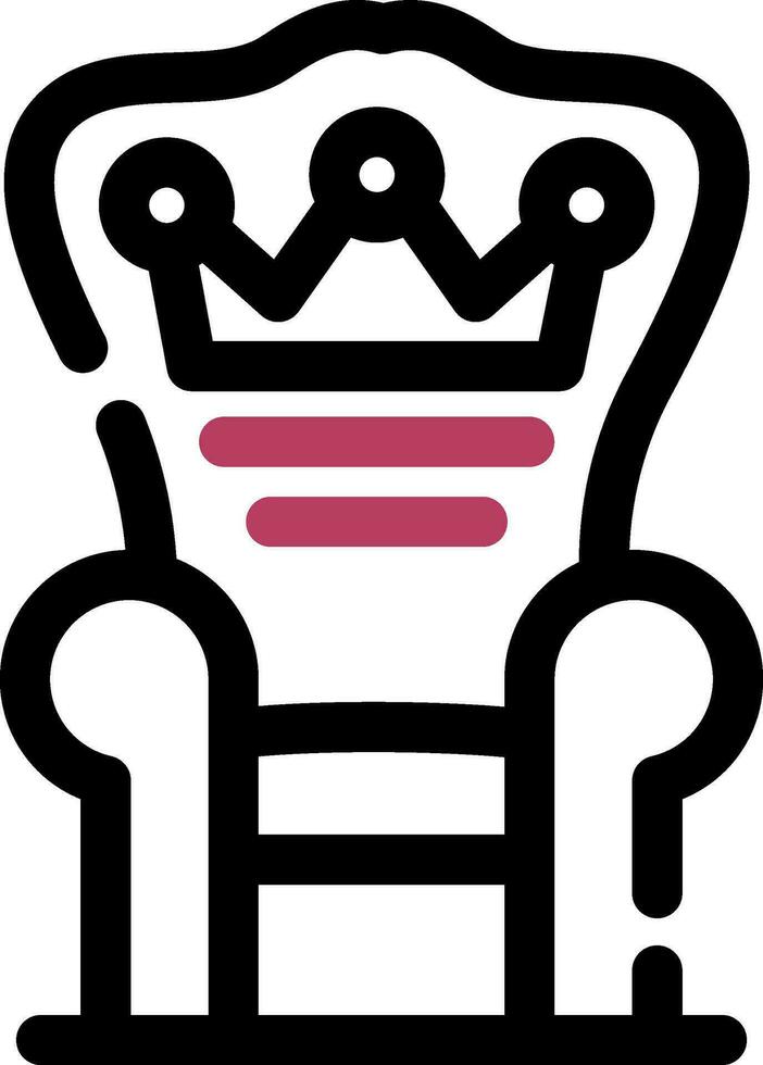 Throne Creative Icon Design vector
