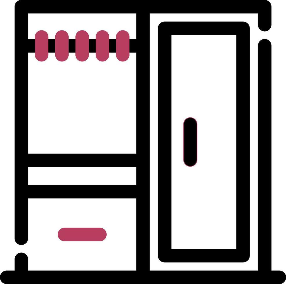 Wardrobe Creative Icon Design vector