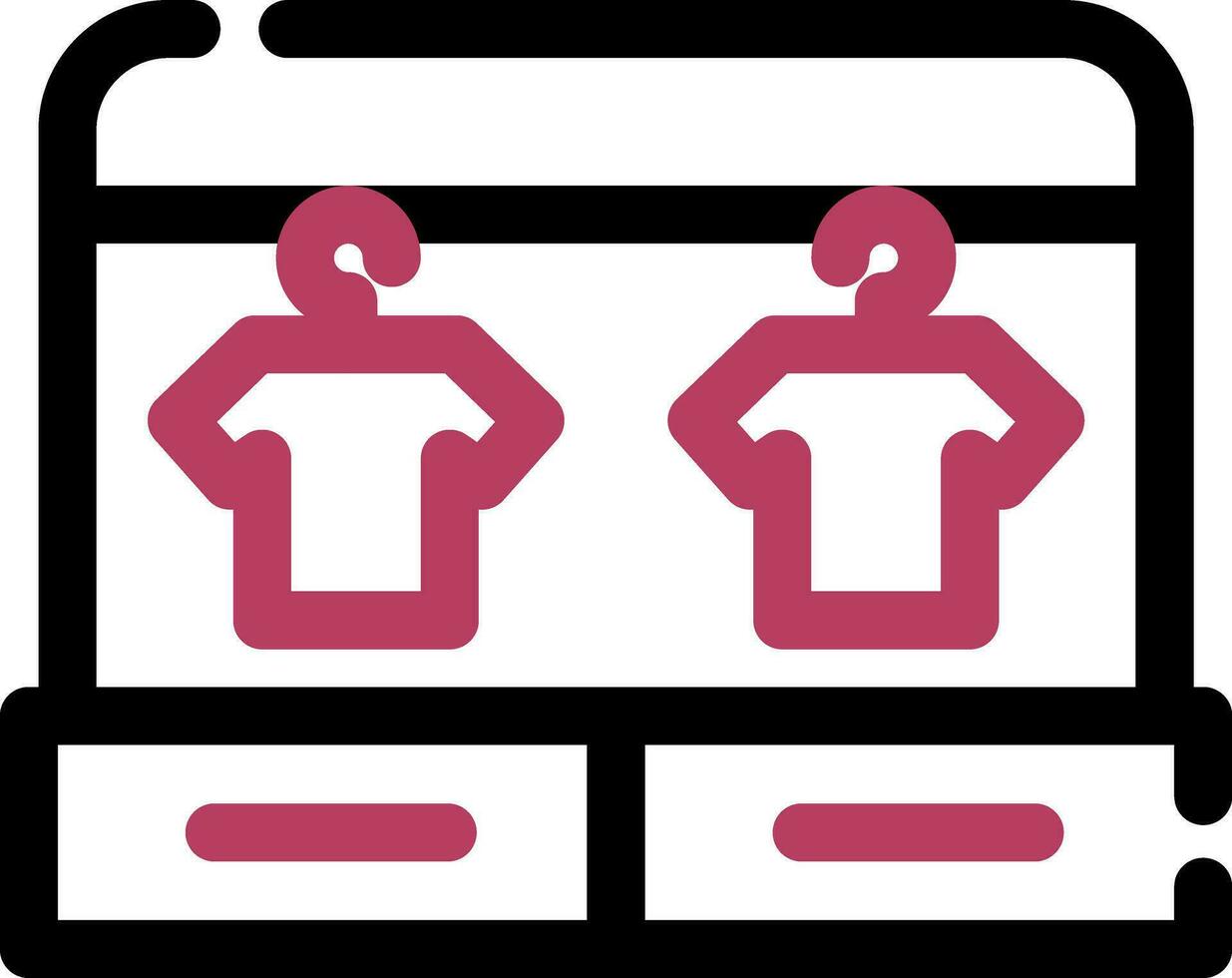 Line Two Color Design vector