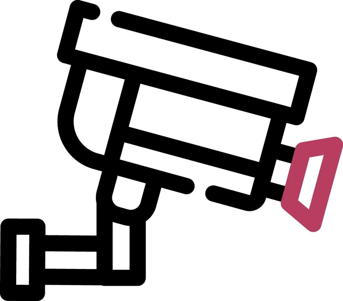 CCTV Camera Creative Icon Design vector