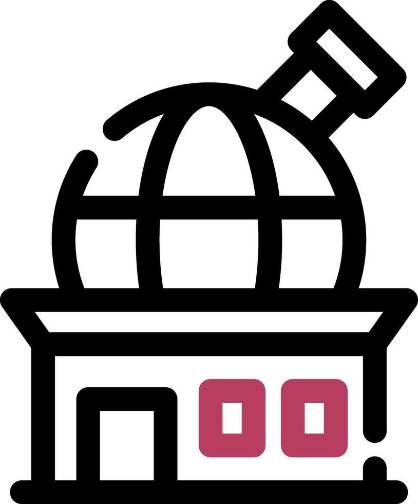 Observatory Creative Icon Design vector