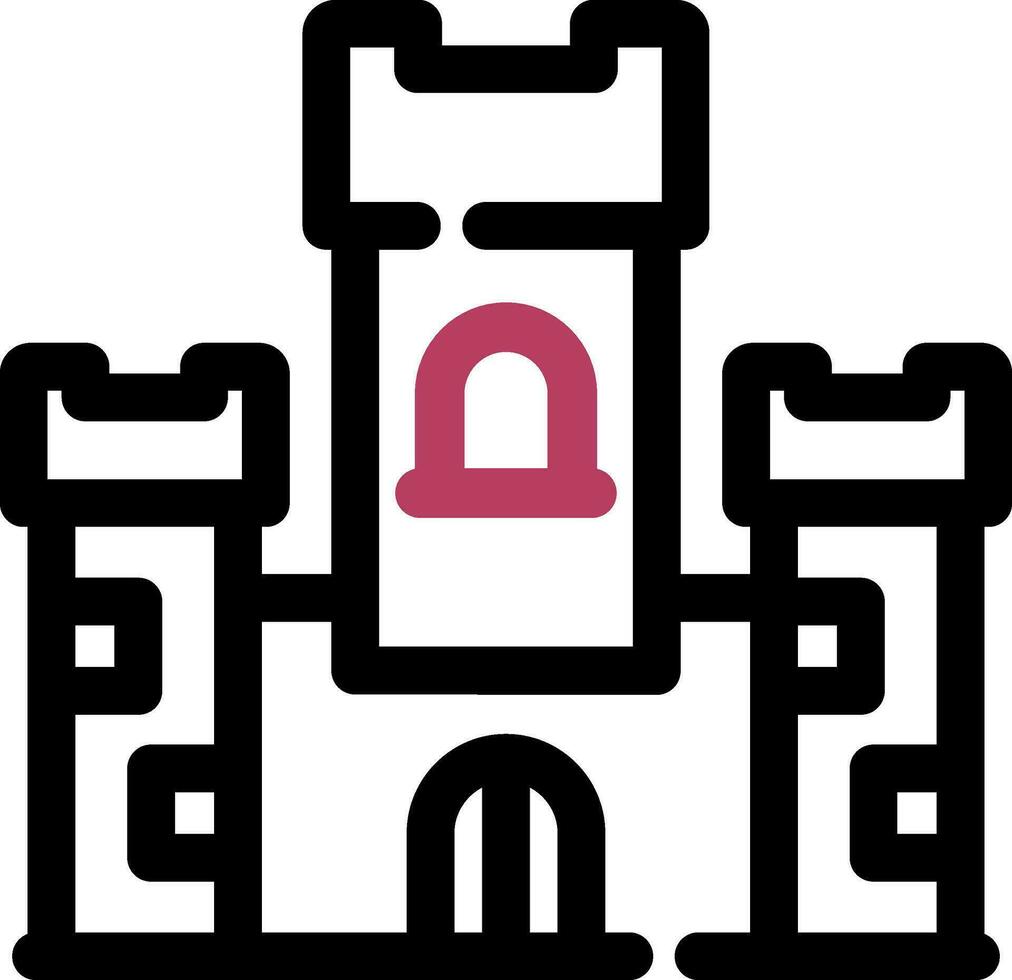 diseño de icono creativo de castillo vector