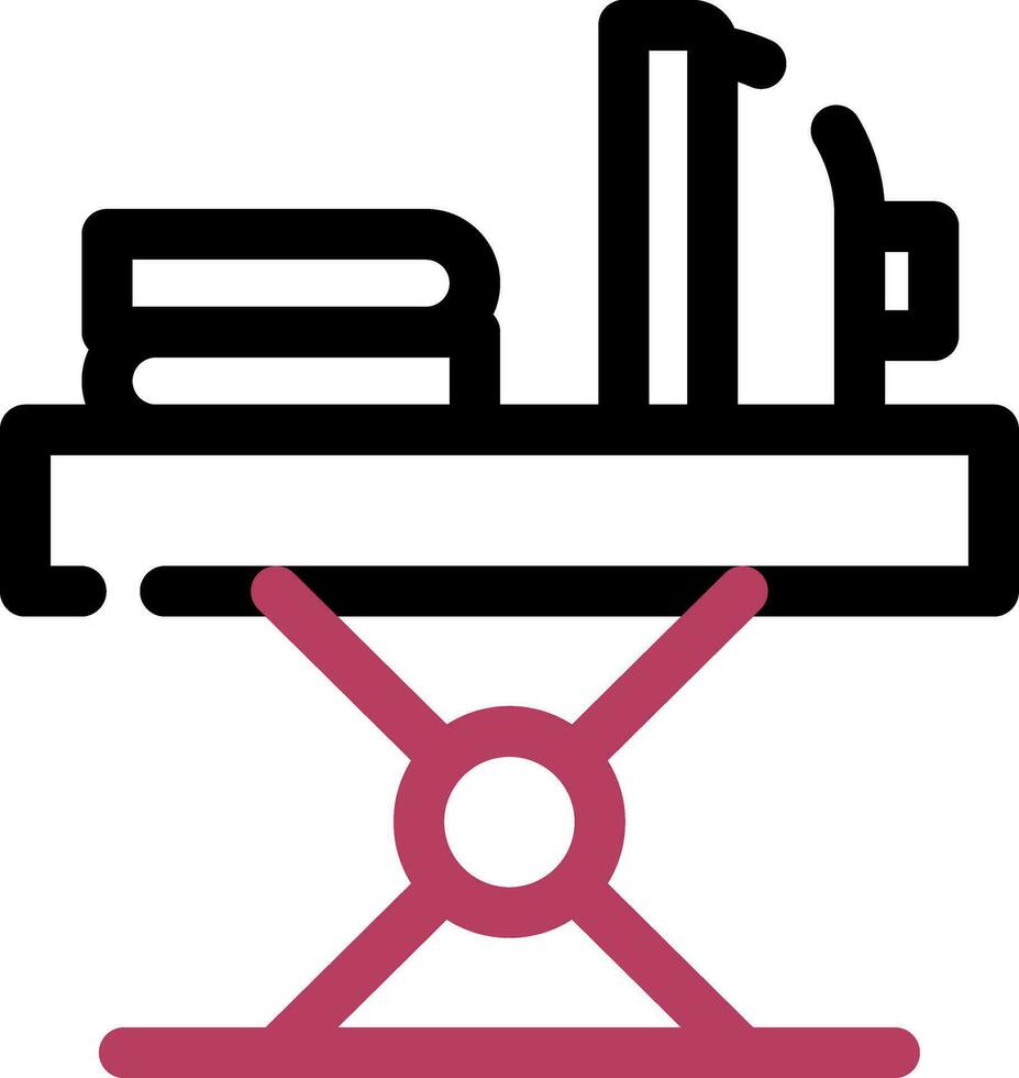 Iron Table Creative Icon Design vector