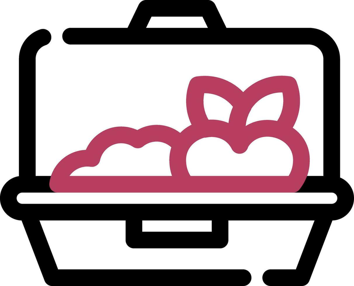 Lunch Box Creative Icon Design vector