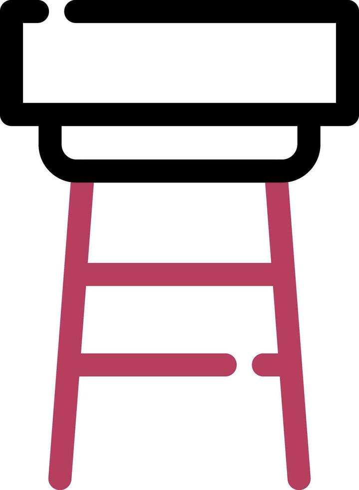 Stool Creative Icon Design vector